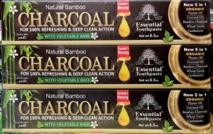 TOOTHPASTE ( Natural Bamboo Activated Charcoal ) NEW FIVE IN ONE
